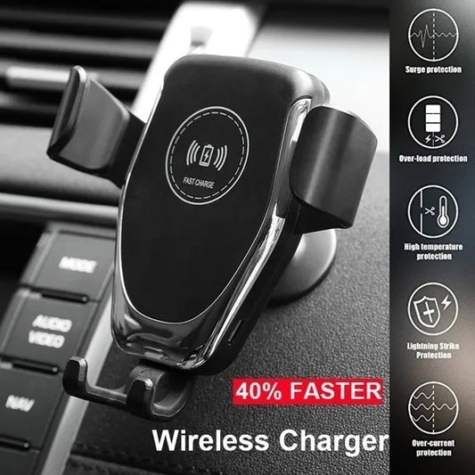Wireless Car Charger Anti-shock Fast 360 ° Rotatable Wireless Charger Car Air Outlet Holder